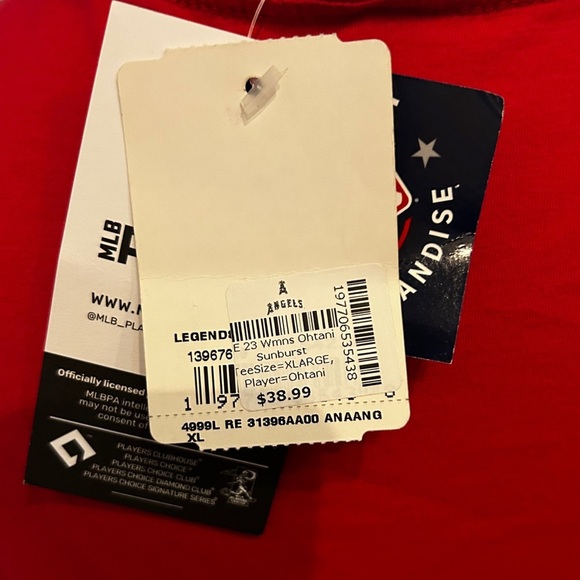 New Era Angels Red Ohtani #17 Graphic Tee - Picture 5 of 6